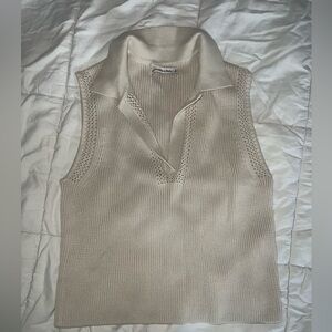 Worn once Abercrombie sweater collar tank size small
